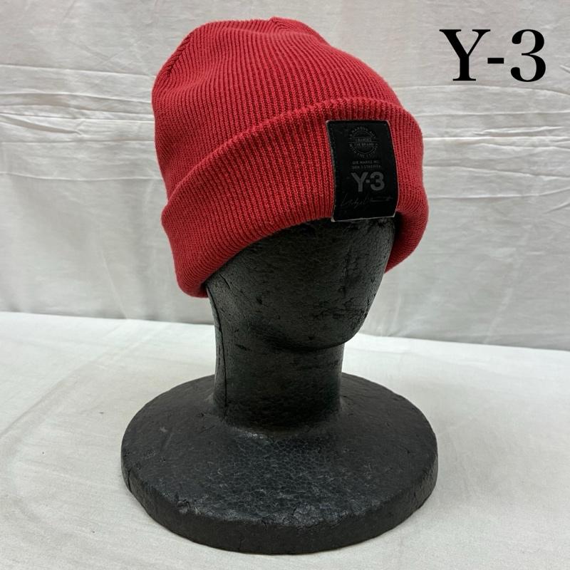 ワイスリー Y-3 帽子 ニット帽 アクリル コットン 折り返し ニット キャップ ビーニー - メンズ USED 古着 中古 50161114