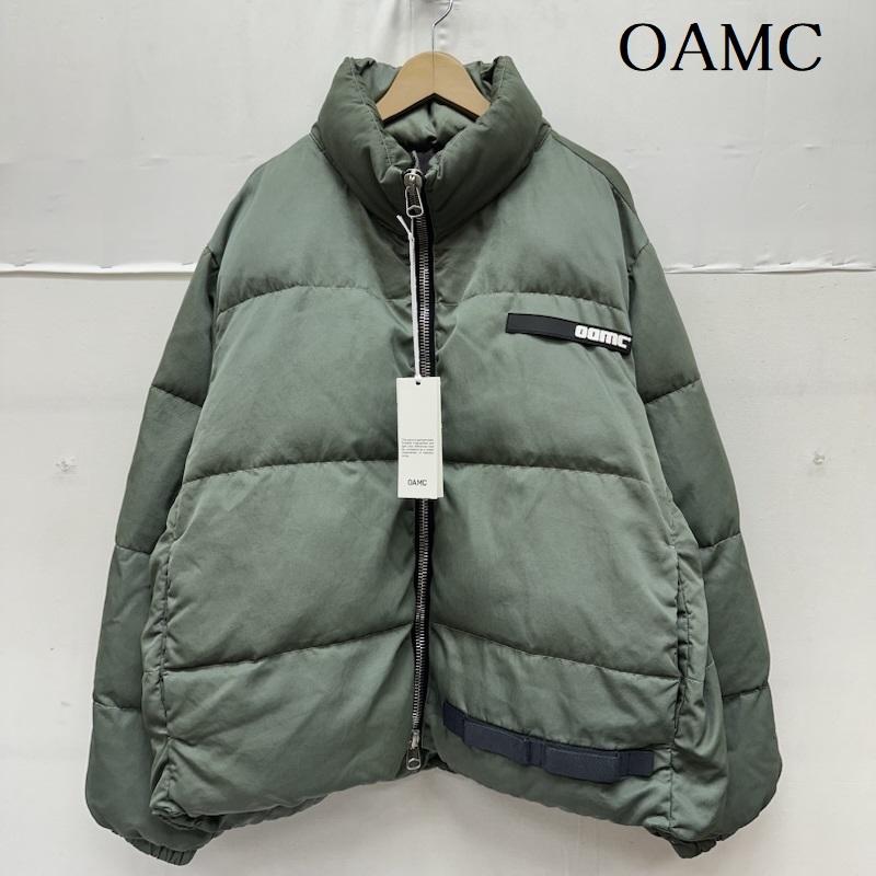 オーエーエムシー OAMC ジャケット、上着 ジャンパー、ブルゾン ラバー ロゴ ジップ ダウン ジャケット 23A28OAU36 L 緑 / グリーン / green メンズ USED 古着 中古 50161117