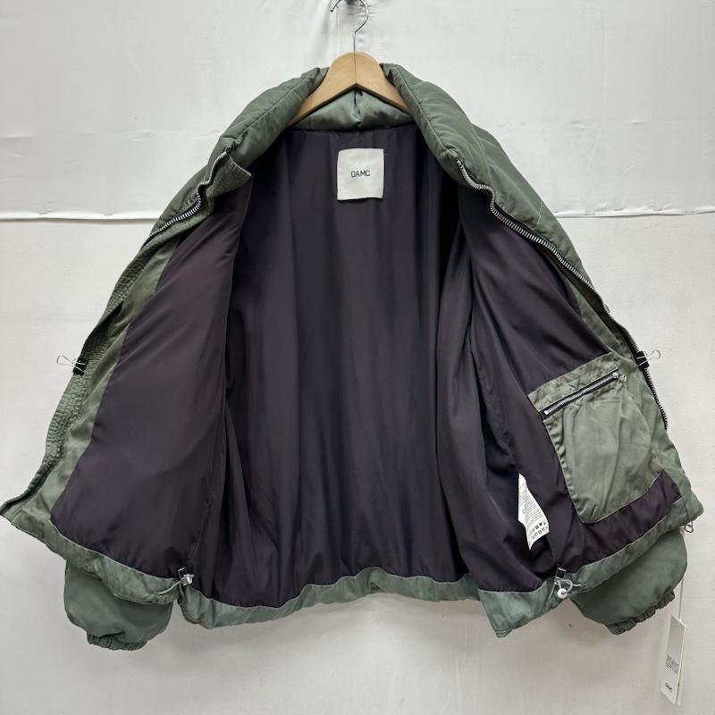 オーエーエムシー OAMC ジャケット、上着 ジャンパー、ブルゾン ラバー ロゴ ジップ ダウン ジャケット 23A28OAU36 L 緑 / グリーン / green メンズ USED 古着 中古 50161117