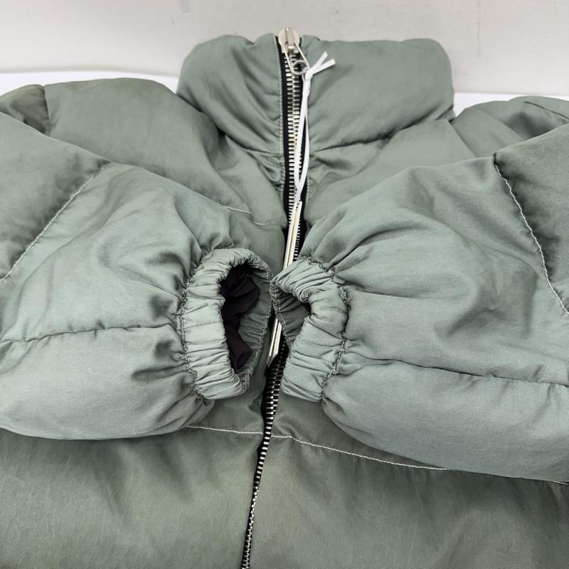 オーエーエムシー OAMC ジャケット、上着 ジャンパー、ブルゾン ラバー ロゴ ジップ ダウン ジャケット 23A28OAU36 L 緑 / グリーン / green メンズ USED 古着 中古 50161117