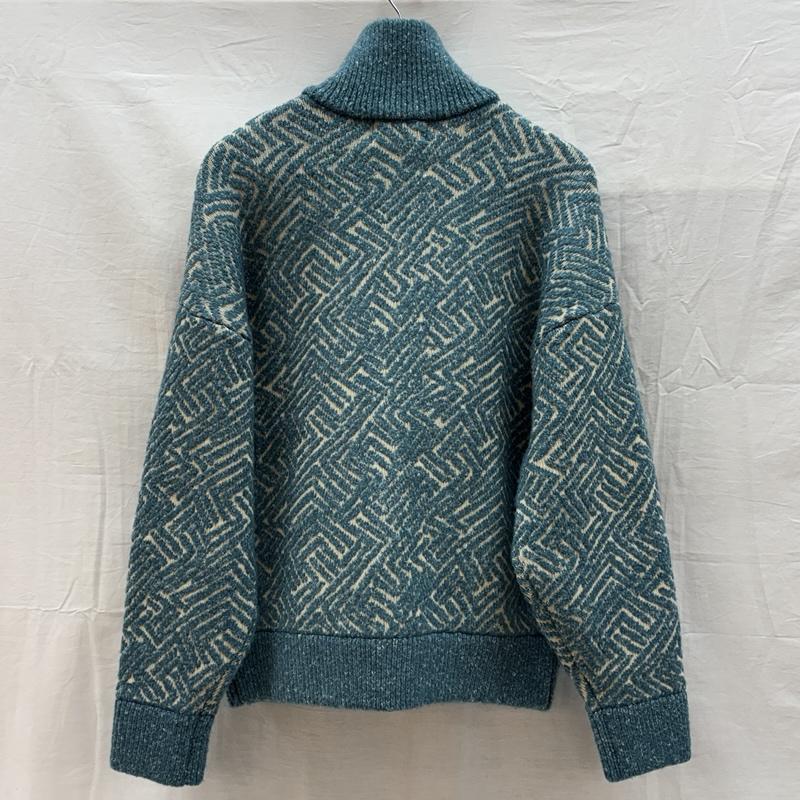 古着 USED ジャケット、上着 ジャンパー、ブルゾン soerte ソエルテ ジャガード ニット ジップ ジャケット ハイネック 1023003 1 メンズ USED 古着 中古 50161118