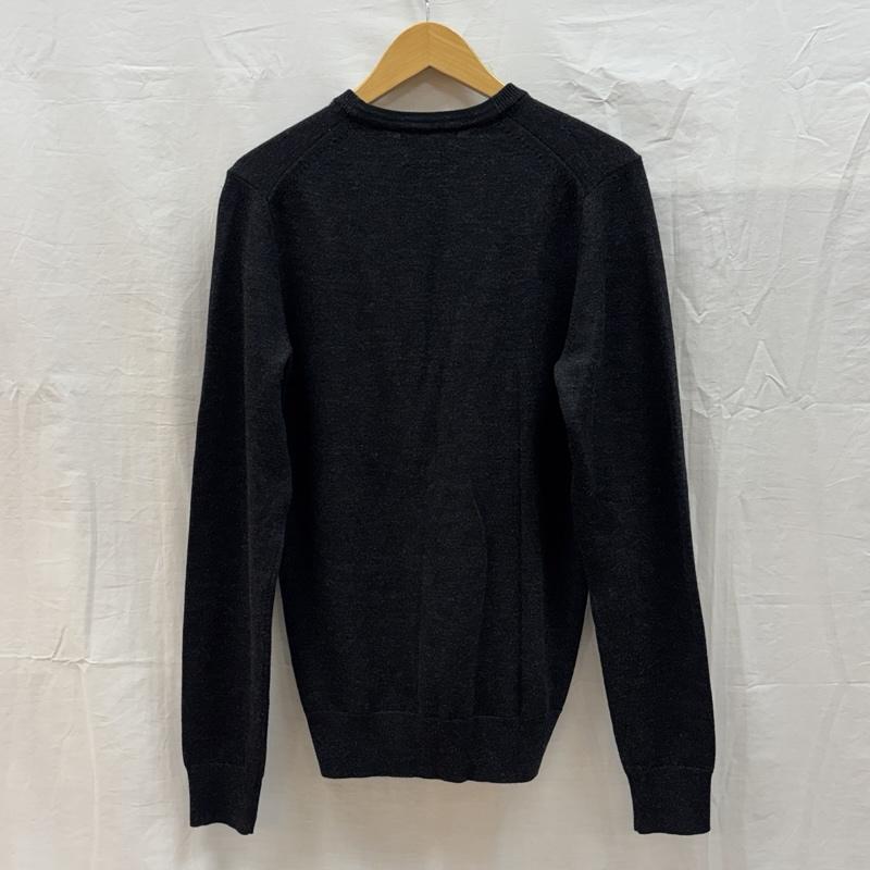 フレッドペリー FRED PERRY ニット、セーター 長袖 K4501 Merino Wool メリノウール 薄手 ニット セーター クルーネック XS メンズ USED 古着 中古 50161119