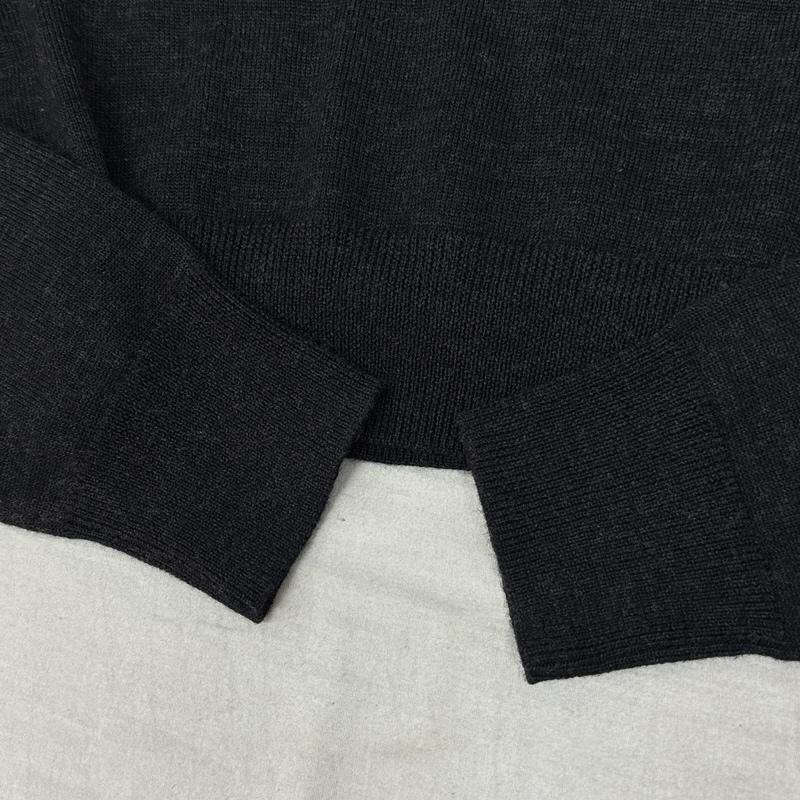 フレッドペリー FRED PERRY ニット、セーター 長袖 K4501 Merino Wool メリノウール 薄手 ニット セーター クルーネック XS メンズ USED 古着 中古 50161119