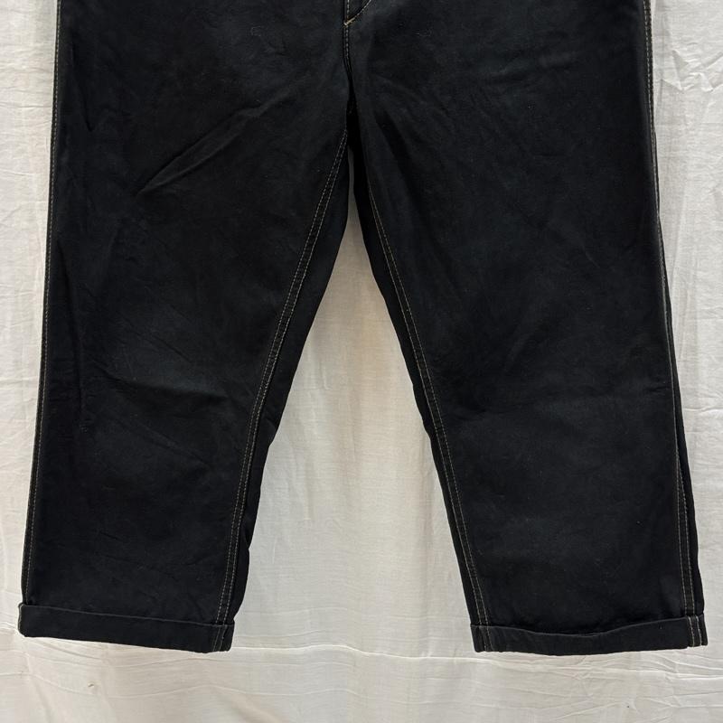 コムデギャルソンオム COMME des GARCONS HOMME ボトムス ボトムス HH-P038 AD2011 シンチバック 黒染め チノ トラウザーズ パンツ XS 黒 / ブラック / black メンズ USED 古着 中古 50161120