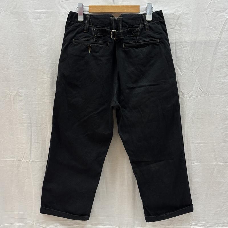 コムデギャルソンオム COMME des GARCONS HOMME ボトムス ボトムス HH-P038 AD2011 シンチバック 黒染め チノ トラウザーズ パンツ XS 黒 / ブラック / black メンズ USED 古着 中古 50161120