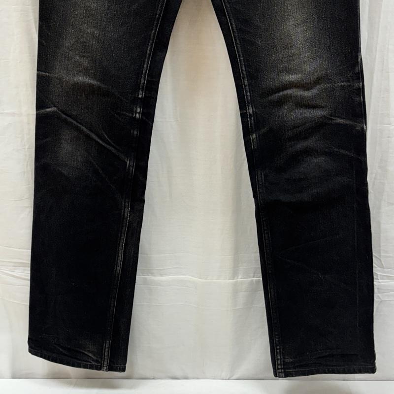 古着 USED ボトムス ボトムス ROLL ロール スリム ストレート ブラック デニム パンツ L 黒 / ブラック / black メンズ USED 古着 中古 50161123
