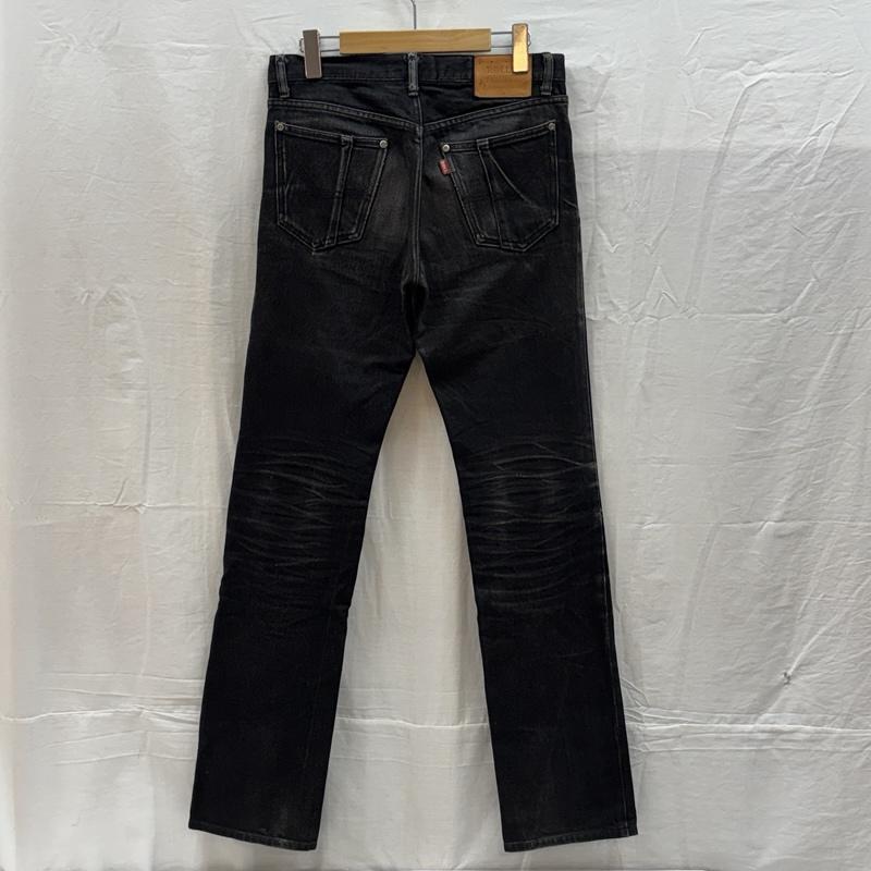 古着 USED ボトムス ボトムス ROLL ロール スリム ストレート ブラック デニム パンツ L 黒 / ブラック / black メンズ USED 古着 中古 50161123