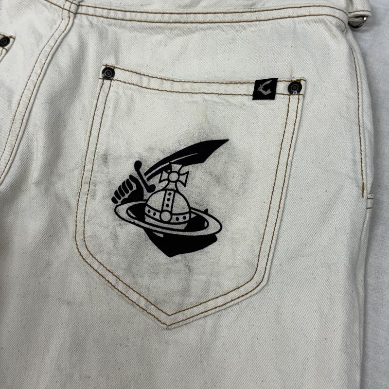 ヴィヴィアンウエストウッド Vivienne Westwood パンツ ショートパンツ ANGLOMANIA アングロマニア ショート パンツ ダメージ加工 36 メンズ USED 古着 中古 50161126