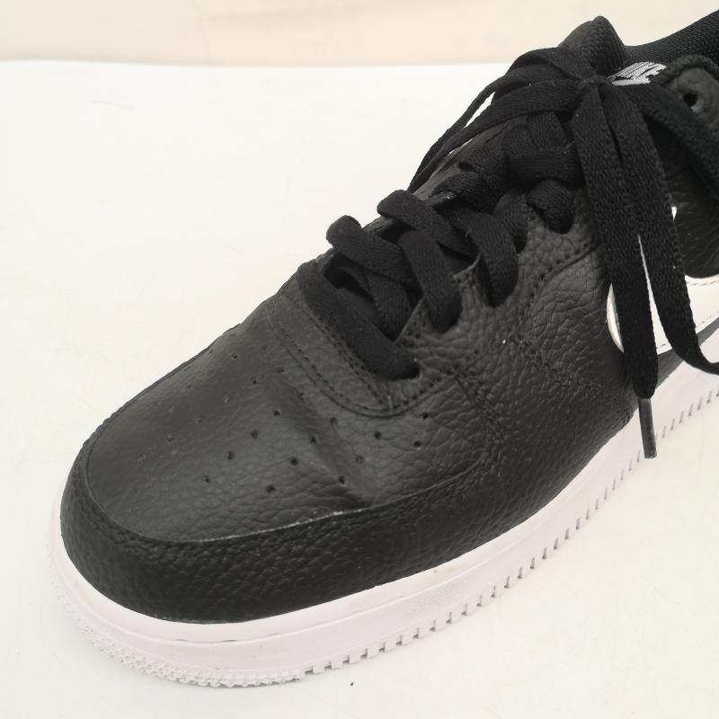 ナイキ NIKE スニーカー スニーカー ct2302-002 Air Force 1 シンプル デザイン レザー アッパー 27.0cm ロゴ、文字 黒 / ブラック / black メンズ USED 古着 中古 50161129