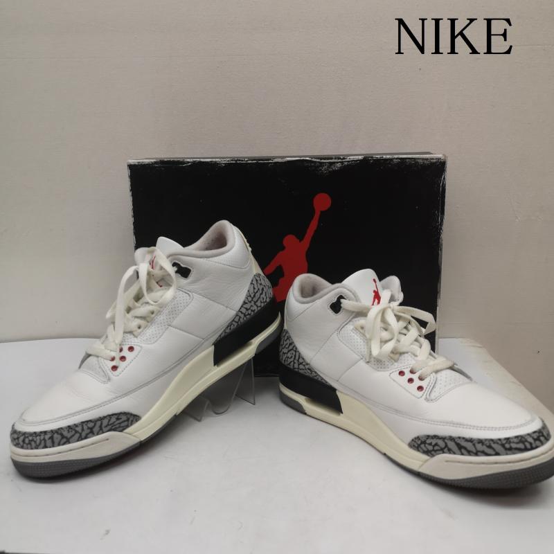 ナイキ NIKE スニーカー スニーカー AIR JORDAN 3 WHITE CEMENT REIMAGINED ホワイトセメント リイマジンド DN3707-100 29.0cm 白 / ホワイト / white メンズ USED 古着 中古 50161131