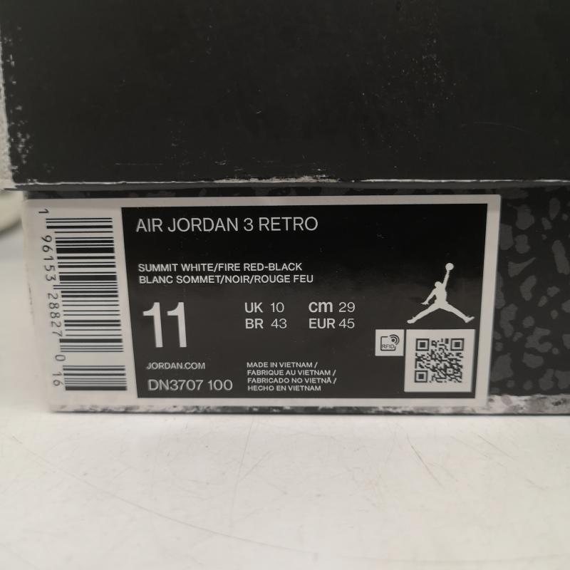 ナイキ NIKE スニーカー スニーカー AIR JORDAN 3 WHITE CEMENT REIMAGINED ホワイトセメント リイマジンド DN3707-100 29.0cm 白 / ホワイト / white メンズ USED 古着 中古 50161131