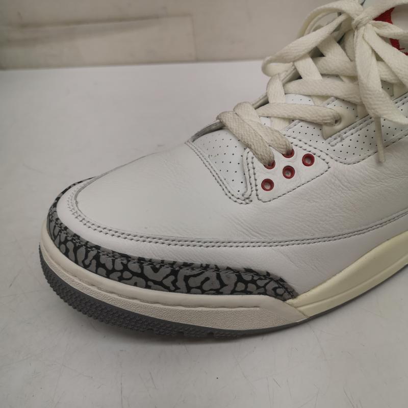 ナイキ NIKE スニーカー スニーカー AIR JORDAN 3 WHITE CEMENT REIMAGINED ホワイトセメント リイマジンド DN3707-100 29.0cm 白 / ホワイト / white メンズ USED 古着 中古 50161131