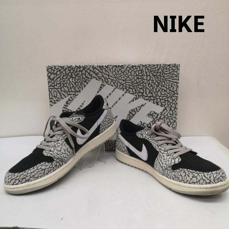 ナイキ NIKE スニーカー スニーカー Air Jordan 1 Retro Low OG Black Cement cz0790-001 28.5cm アニマル柄 マルチカラー / マルチカラー / multicolor メンズ USED 古着 中古 50161133