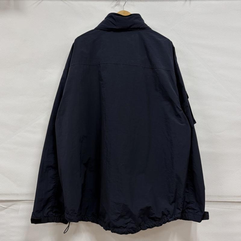 チャップスラルフローレン CHAPSRALPHLAUREN ジャケット、上着 ジャンパー、ブルゾン 90s ナイロン ハーフジップ ジャケット ロゴ 刺繍 フード 収納 XXL ワンポイント X ロゴ、文字 X 刺繍 紺 / ネイビー / navy X 黄 / イエロー / yellow メンズ USED 古着 中古 50161138