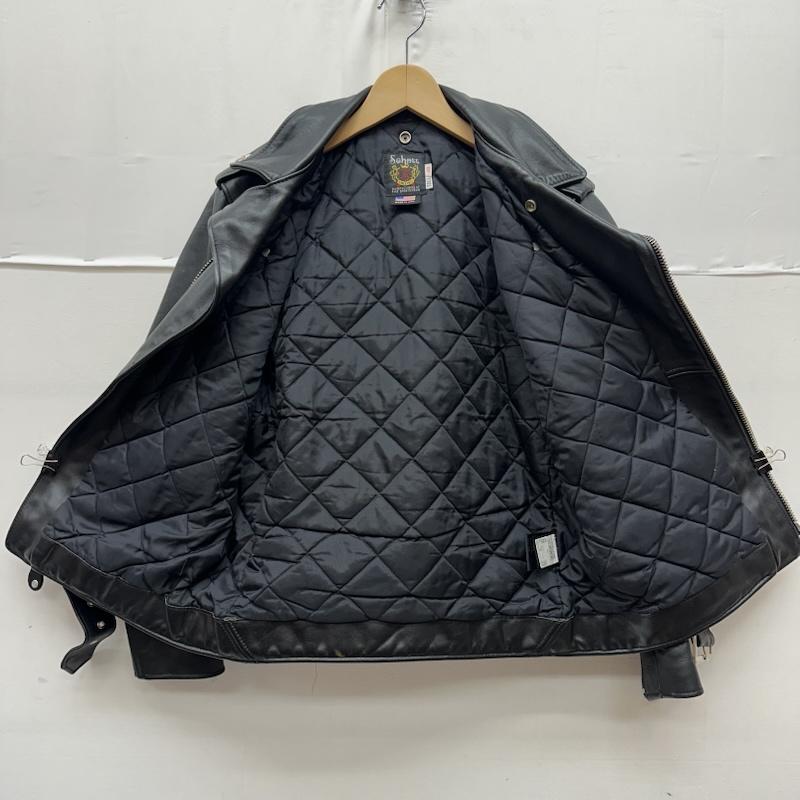 ショット Shott ジャケット、上着 ライダース ONESTAR TALL ワンスター ライダース レザー ジャケット 613 UST 40 黒 / ブラック / black メンズ USED 古着 中古 50161139