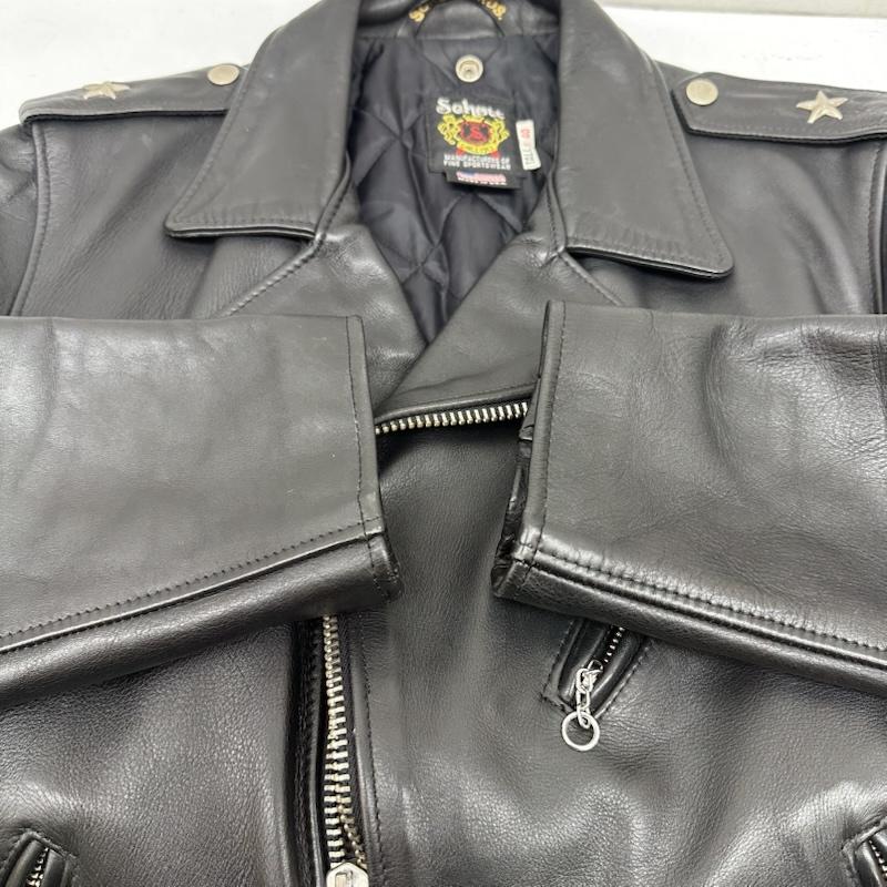 ショット Shott ジャケット、上着 ライダース ONESTAR TALL ワンスター ライダース レザー ジャケット 613 UST 40 黒 / ブラック / black メンズ USED 古着 中古 50161139