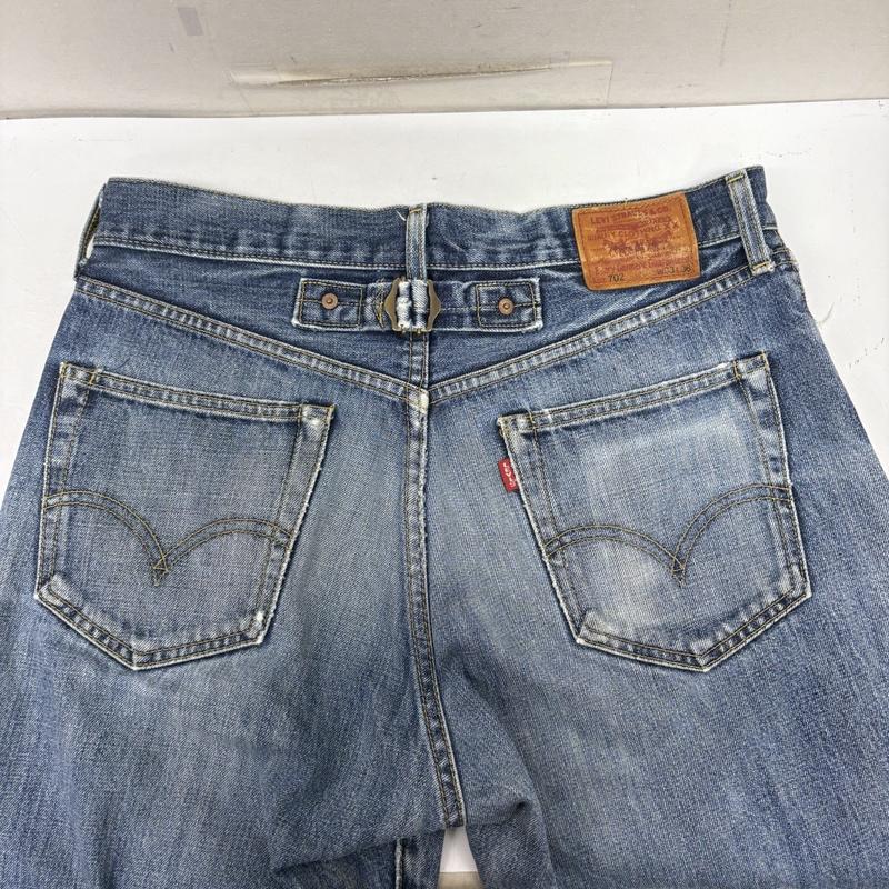 リーバイス Levi s パンツ デニム、ジーンズ 702 BIG E 赤耳 J09 ボタンフライ デニム ハーフ ショート パンツ ショーツ 33インチ インディゴ / インディゴ / Indigo メンズ USED 古着 中古 50161147