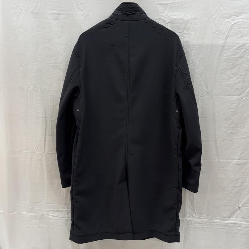 アルマーニコレッツォーニ ARMANI COLLEZIONI コート コート一般 スタンドカラー ナイロン コート ロング丈 52 黒 / ブラック / black メンズ USED 古着 中古 50161153