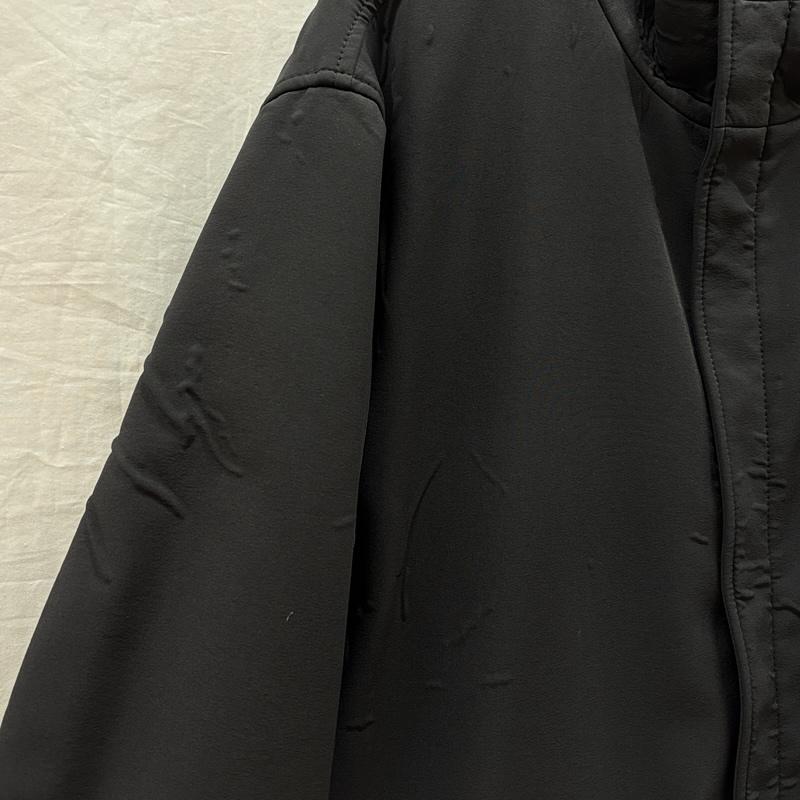 アルマーニコレッツォーニ ARMANI COLLEZIONI コート コート一般 スタンドカラー ナイロン コート ロング丈 52 黒 / ブラック / black メンズ USED 古着 中古 50161153