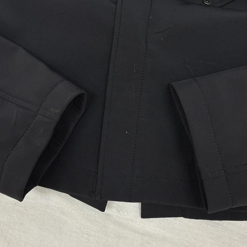 アルマーニコレッツォーニ ARMANI COLLEZIONI コート コート一般 スタンドカラー ナイロン コート ロング丈 52 黒 / ブラック / black メンズ USED 古着 中古 50161153