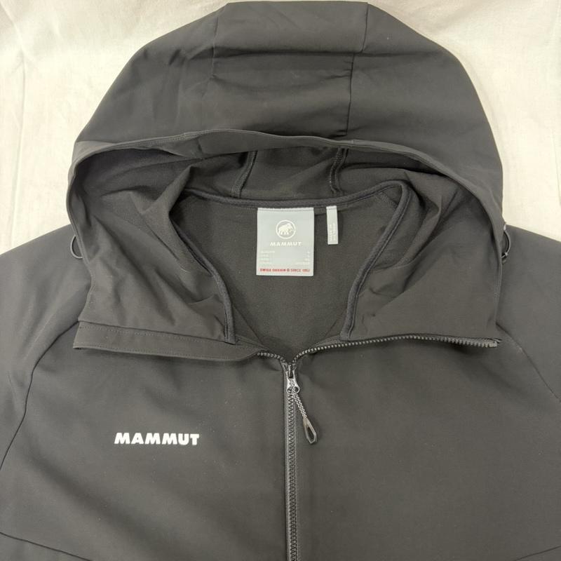 マムート Mammut ジャケット、上着 ジャンパー、ブルゾン 1011-00792 Macun 2.0 SO Hooded Jacket BLACK US:L / ASIA:XL XL プリント 黒 / ブラック / black X 白 / ホワイト / white メンズ USED 古着 中古 50161155