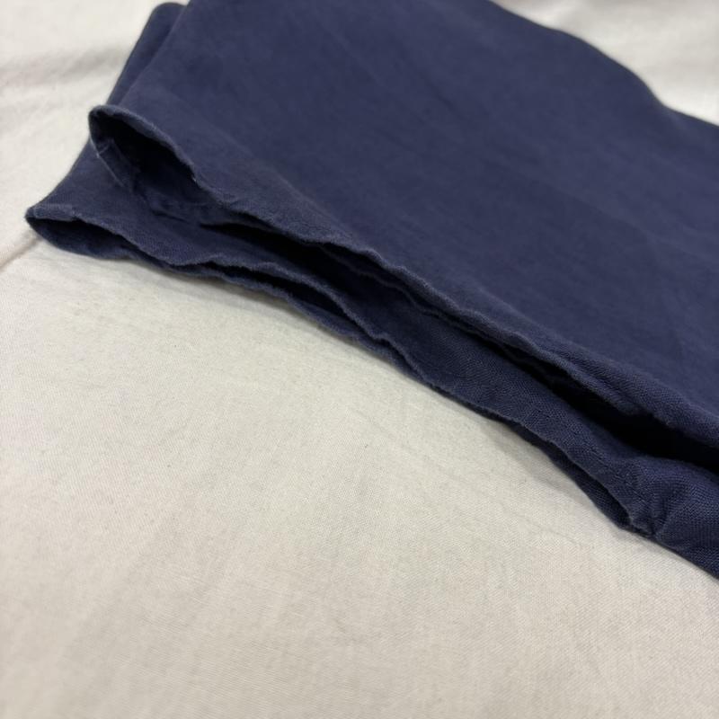 古着 USED シャツ、ブラウス 半袖 KEY MEMORY キーメモリー ノースリーブバックボタンブラウス リネン100％ navy FREE 刺繍 X ワンポイント 紺 / ネイビー / navy レディース USED 古着 中古 50161165