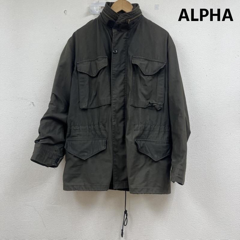 アルファ ALPHA ジャケット、上着 ジャケット、ブレザー usa製 M-65 フィールド ジャケット フロントポケット ミリタリー M 無地 カーキ / カーキ / khaki メンズ USED 古着 中古 50161170