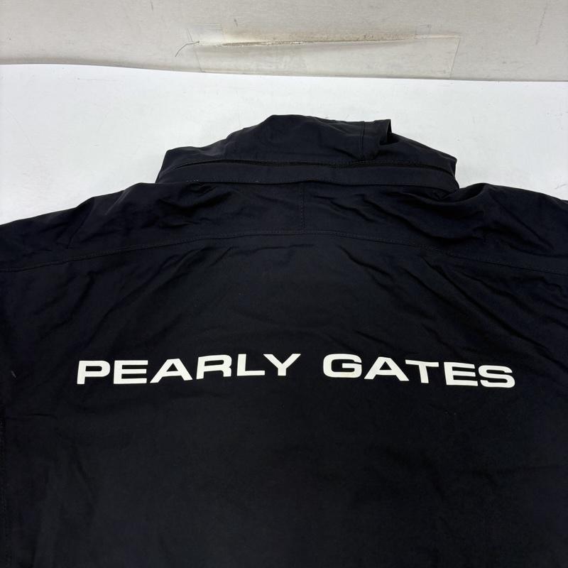 パーリーゲイツ PEARLY GATES ジャケット、上着 ジャンパー、ブルゾン ナイロン ポリエチレン プリント ロゴ レイン ウェア アウタ－ 053-988702 S 紺 / ネイビー / navy メンズ USED 古着 中古 50161171