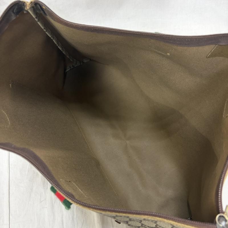 グッチプラス GUCCIPLUS トートバッグ トートバッグ オールドグッチ GGマーク シェリーライン トートバッグ - ロゴ、文字 ベージュ / ベージュ / beige レディース USED 古着 中古 50161172