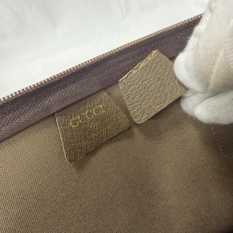 グッチプラス GUCCIPLUS トートバッグ トートバッグ オールドグッチ GGマーク シェリーライン トートバッグ - ロゴ、文字 ベージュ / ベージュ / beige レディース USED 古着 中古 50161172