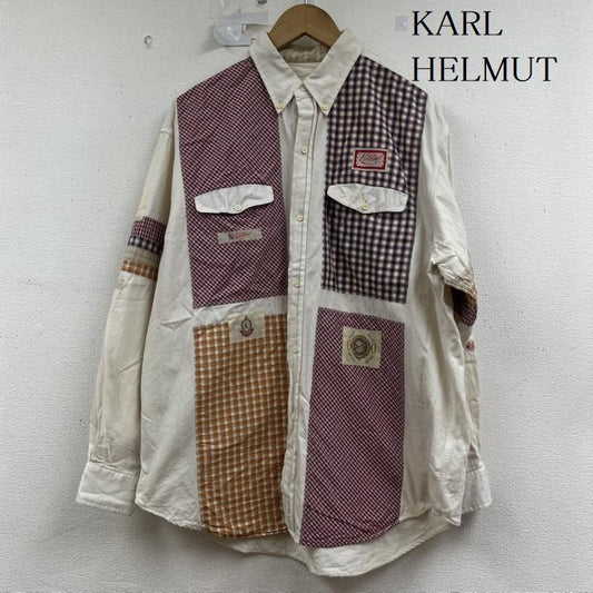 カールヘルム KARLHELMUT シャツ、ブラウス 長袖 パッチワーク 長袖 シャツ ギンガムチェック ピンクハウス マルチカラー / マルチカラー / multicolor メンズ USED 古着 中古 50161173
