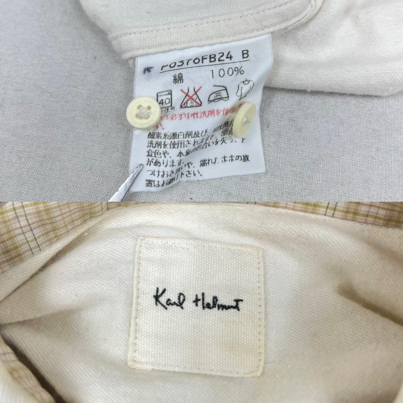 カールヘルム KARLHELMUT シャツ、ブラウス 長袖 パッチワーク 長袖 シャツ ギンガムチェック ピンクハウス マルチカラー / マルチカラー / multicolor メンズ USED 古着 中古 50161173