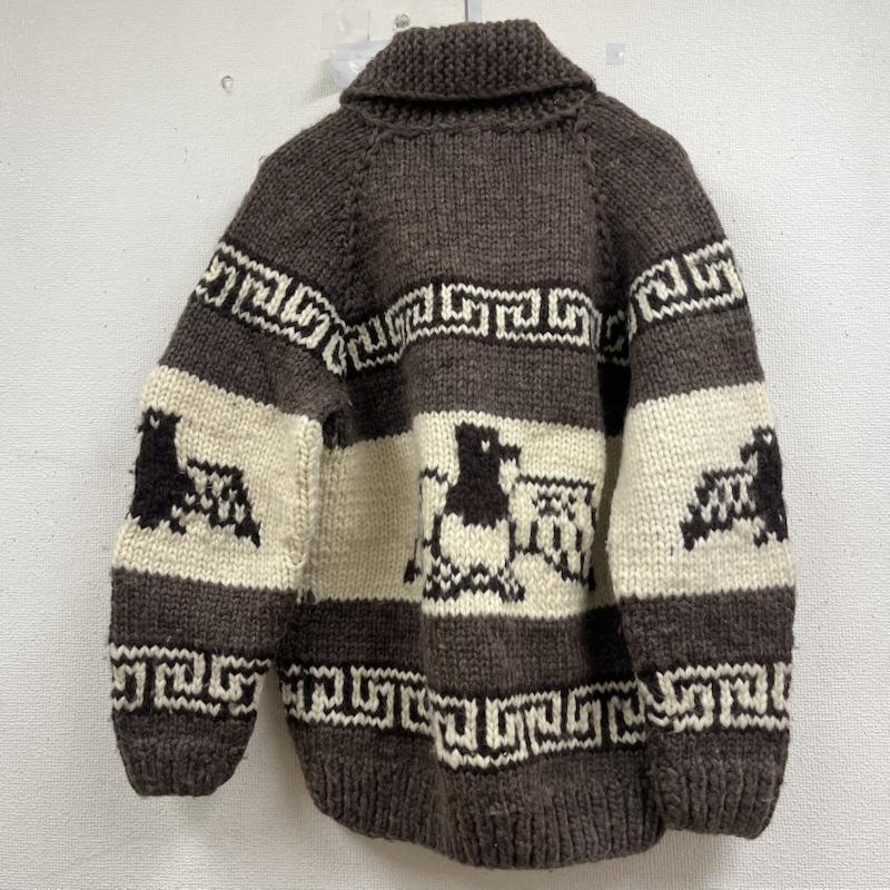 カナディアンセーター Canadian Sweater Company Ltd. ニット、セーター 長袖 canada カウチン ニット イーグル ハンドメイド 茶 / ブラウン / brown メンズ USED 古着 中古 50161174