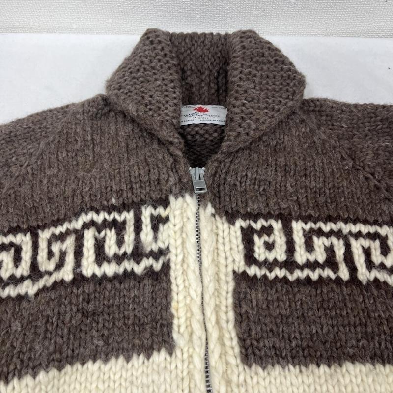 カナディアンセーター Canadian Sweater Company Ltd. ニット、セーター 長袖 canada カウチン ニット イーグル ハンドメイド 茶 / ブラウン / brown メンズ USED 古着 中古 50161174