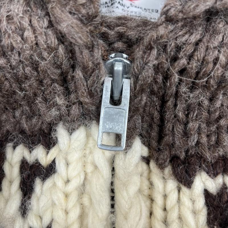 カナディアンセーター Canadian Sweater Company Ltd. ニット、セーター 長袖 canada カウチン ニット イーグル ハンドメイド 茶 / ブラウン / brown メンズ USED 古着 中古 50161174