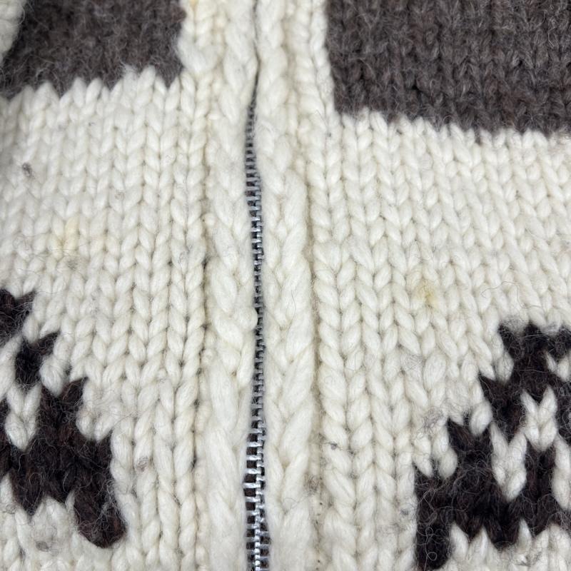 カナディアンセーター Canadian Sweater Company Ltd. ニット、セーター 長袖 canada カウチン ニット イーグル ハンドメイド 茶 / ブラウン / brown メンズ USED 古着 中古 50161174
