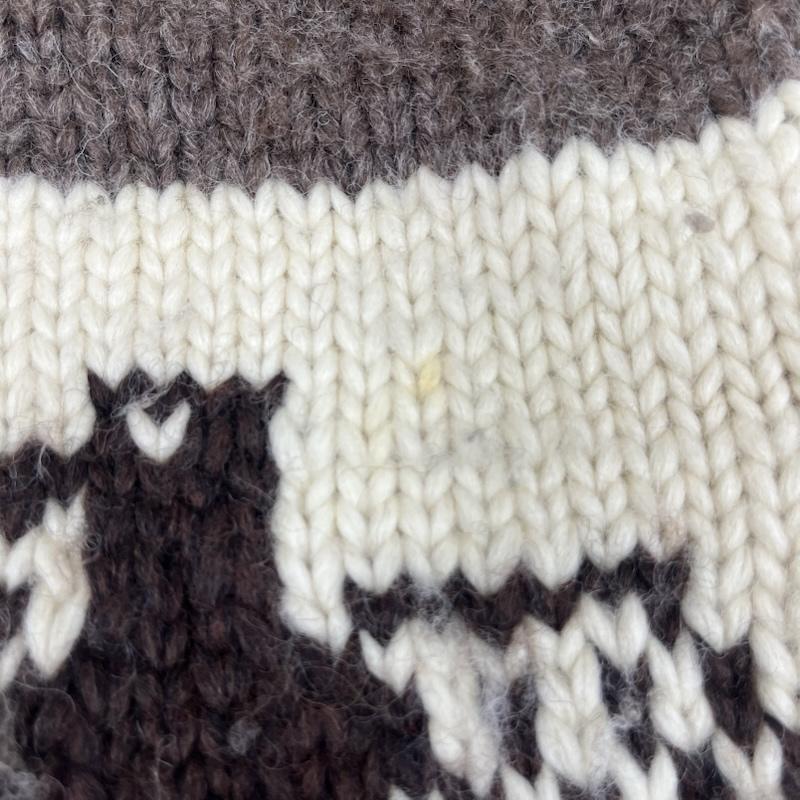 カナディアンセーター Canadian Sweater Company Ltd. ニット、セーター 長袖 canada カウチン ニット イーグル ハンドメイド 茶 / ブラウン / brown メンズ USED 古着 中古 50161174