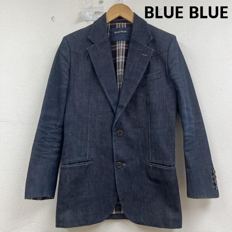 ブルーブルー BLUE BLUE ジャケット、上着 ジャケット、ブレザー デニム テーラード ジャケット チェック柄 裏地 ラペルホール インディゴ / インディゴ / Indigo メンズ USED 古着 中古 50161176
