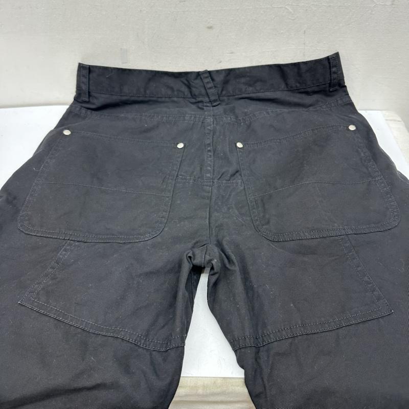 ステューシー STUSSY パンツ ワークパンツ、ペインターパンツ 00s ダブルニー ワーク パンツ 34インチ 黒 / ブラック / black メンズ USED 古着 中古 50161182