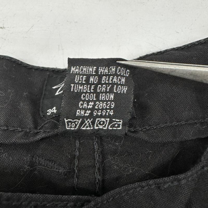 ステューシー STUSSY パンツ ワークパンツ、ペインターパンツ 00s ダブルニー ワーク パンツ 34インチ 黒 / ブラック / black メンズ USED 古着 中古 50161182