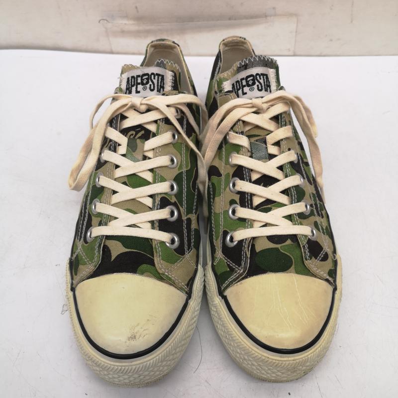 アベイシングエイプ A BATHING APE スニーカー スニーカー BAPE STA GREEN CAMO ベイプスタ カモフラ スニーカー US：9 メンズ USED 古着 中古 50161191
