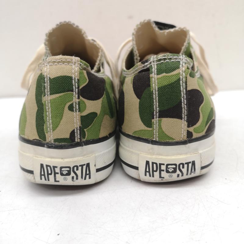 アベイシングエイプ A BATHING APE スニーカー スニーカー BAPE STA GREEN CAMO ベイプスタ カモフラ スニーカー US：9 メンズ USED 古着 中古 50161191