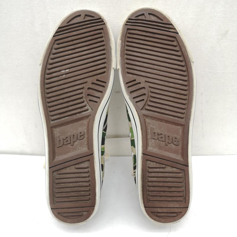 アベイシングエイプ A BATHING APE スニーカー スニーカー BAPE STA GREEN CAMO ベイプスタ カモフラ スニーカー US：9 メンズ USED 古着 中古 50161191