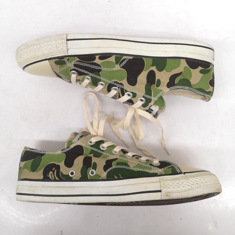 アベイシングエイプ A BATHING APE スニーカー スニーカー BAPE STA GREEN CAMO ベイプスタ カモフラ スニーカー US：9 メンズ USED 古着 中古 50161191