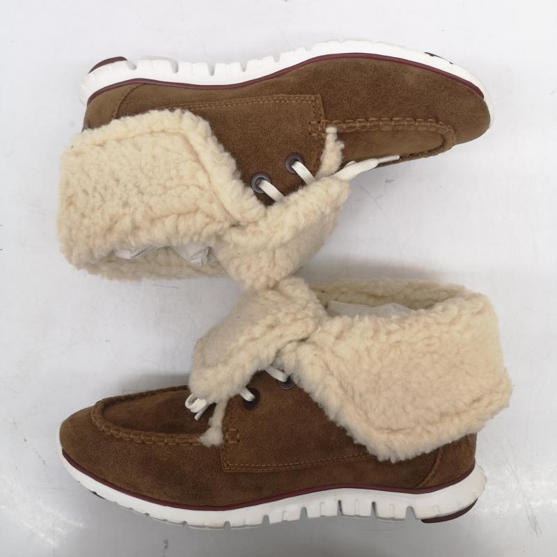 コールハーン COLE HAAN ブーツ 一般 h15-bt w01318 ムートン チャッカ ブーツ 6 1/2 B 23.5cm 茶 / ブラウン / brown レディース USED 古着 中古 50161194
