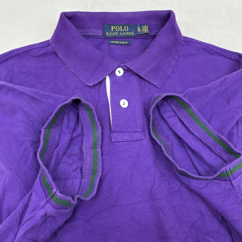 ポロラルフローレン POLO RALPH LAUREN ポロシャツ 半袖 ビッグポニー 刺繍 ロゴ ワッペン ポロシャツ XL メンズ USED 古着 中古 50161207