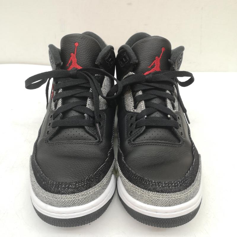 ナイキ NIKE スニーカー スニーカー AIR JORDAN 3 LEVI‘S RTR LSC BLK SP IR0914-400 ジョーダン リーバイス 25.5cm 黒 / ブラック / black メンズ USED 古着 中古 50161212