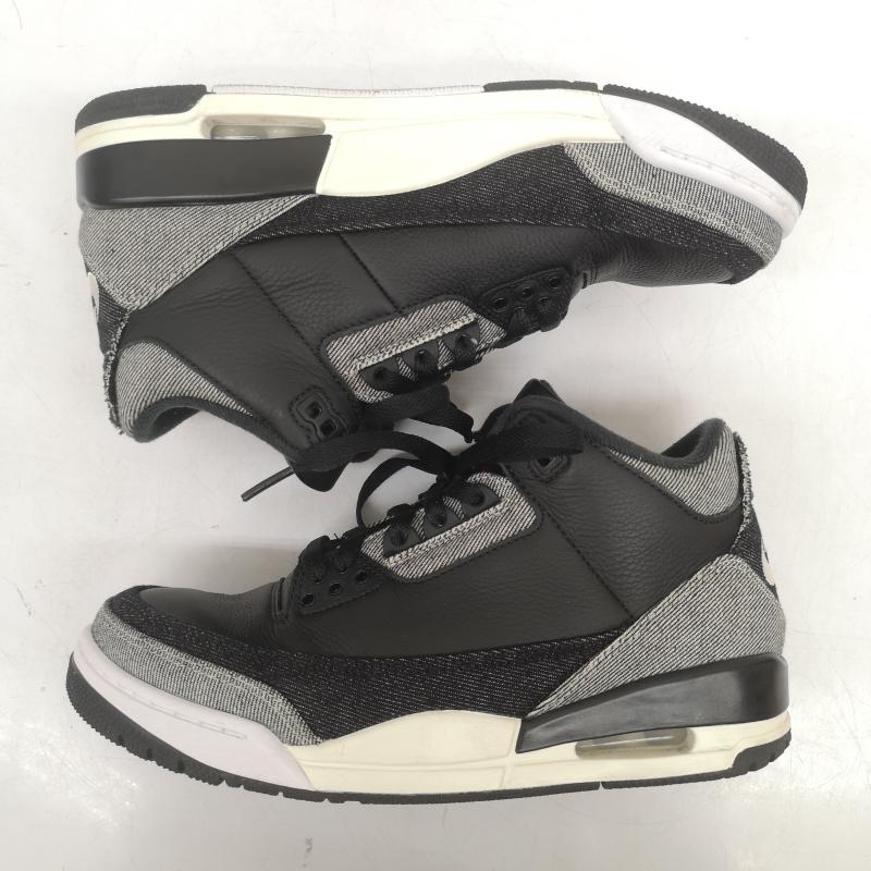 ナイキ NIKE スニーカー スニーカー AIR JORDAN 3 LEVI‘S RTR LSC BLK SP IR0914-400 ジョーダン リーバイス 25.5cm 黒 / ブラック / black メンズ USED 古着 中古 50161212