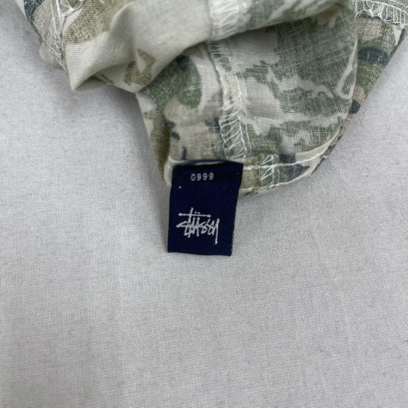 ステューシー STUSSY シャツ、ブラウス 半袖 20th INTL. SURPLUS 記念 ヴィンテージ ミリタリー アロハ シャツ S カーキ / カーキ / khaki メンズ USED 古着 中古 50161217