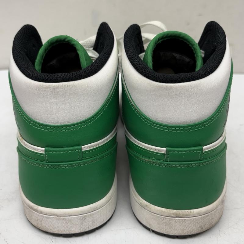 ナイキ NIKE スニーカー スニーカー 22年製 AIR JORDAN 1 MID エアジョーダン 1 ミッド カット DQ8426-301 28.0cm 白 / ホワイト / white X 緑 / グリーン / green メンズ USED 古着 中古 50161221